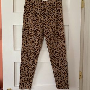 Cheetah print pants